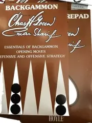 Essentials Of Backgammon & Bridge Score pads Rules Chas Goren Omar Shariff Hoyle