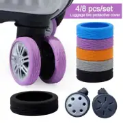 8PCS/Set with Silent Sound Luggage Wheel Covers Luggage