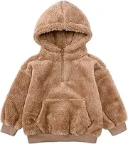 [Legou] Children's clothing winter boys and girls lamb fleece thick coat children's warm hooded wool sweater