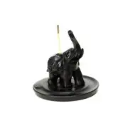 Black Elephant Incense Holder