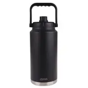 Oasis 3.8L Insulated Mini Jug Stainless Steel Water Bottle w/ Carry Handle Black