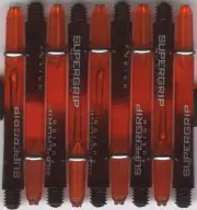 2in. 2ba Black/Orange HARROWS SUPERGRIP FUSION Dart Shafts & Rings: 1 Set of 3