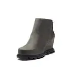 Sorel Joan Of Arctic Wedge III Zip Booties, Size 6, Quarry, Black