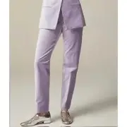 NWT!! J. CREW Kate Slim Fit Pants Velvet Hazy Lilac Pastel Purple Velvety Size 4