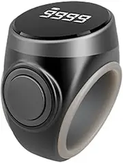 Finger Counter - Row Counter Ring with Electronic Digital Display | Digital Tasbeeh Prayer Counting Tool for Meditation, Relaxation, Active Fingers