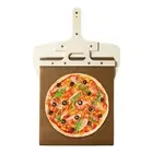Sliding Pizza Peel Sliding Bread Pizza Shovel Slider Paddle Non-Stick w/ Handle