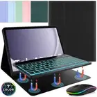 Backlit Keyboard Case Mouse For Samsung Galaxy Tab A9+ A8 S9 FE/S9 S8 S7 S6 Lite