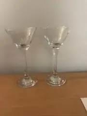 1 Lot 12 Grey Goose Vodka Martini Glasses Tall Stem 7” Set of 2 X6=12
