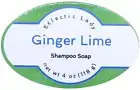 Ginger Lime Shampoo Soap Bar By Eclectic Lady, 4 oz Bar