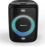 BlueAnt X5 | Portable Bluetooth Party Speaker | Black | 60W Peak Power | Includes (2) Microphones | (Up to) 20-Hrs Playtime