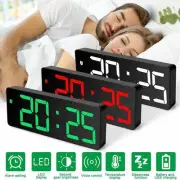 USB Digital Alarm Clock Table Clock Watch Illuminated Night Thermometer Sno R8S1