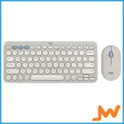 Logitech Pebble 2 Combo Wireless Keyboard Mouse - Sand