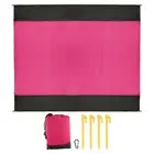 83"x78" Beach Blanket, Sand Proof Oversized Beach Mat, Pink-Mixed