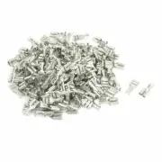 A● Car Speaker 6.3mm Female Spade Terminal Wire Connector Silver Tone 200pcs