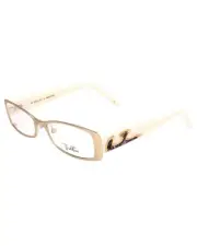 Emilio Pucci EP213175752 Eyeglasses Gold/Off White Women Frames