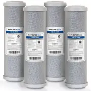 4 Pk Carbon Block Water Filter CTO Whole House RO DI Hydroponics 5 μm 10" x 2.5"