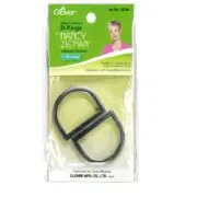 D-RING - Glossy nickel - Clover brand - Size: 1-1/4 (30mm) - 9534 - 1932