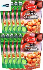 Organic Roasted Chestnuts 10X100G Shelled Ready to Eat