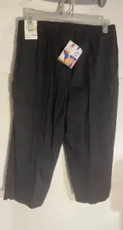 JMS Women's Capri Pants Size 3XL 22W 24W Black Gray Abstract Yoga Activewear