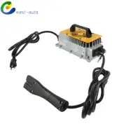 Set For E-Z-GO TXT/RXV 48V 17A Golf Cart Battery Charger 3-Pin Triangular Plug