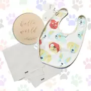 Baby Shower Gift Set Newborn Peter Alexander Dog Bib Face Washers Boy Girl