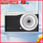 4K Kids Digital Camera 16X Zoom Beginners Vlogging Camera Students Pocket Camera