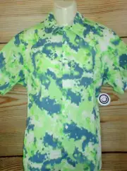 MENS NEFF TIE DYE BUTTON FRONT SHIRT SIZE M
