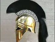 Medieval Wearable Greek Corinthian Helmet Free Leather Liner Knight