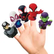 Spidey & His Amazing Friends 5 Piece Finger Puppet Set - Party Favors Educati...