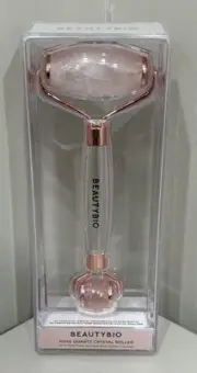 BEAUTYBIO Rose Quartz Crystal Roller Face, Eye, & Body