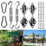 Stainless Steel Hardware Installation Kit for Triangle Rectangle Sun Shade Sail