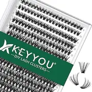 Lash Clusters 300Pcs Individual Lashes 40D 0.07D Curl 8-16MIX Lash Extensions Clusters Lashes Soft&Natural False Eyelashes Individual DIY Eyelash Extension at Home(40D-0.07D,8-16MIX)