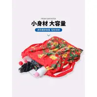 在飛比找ETMall東森購物網優惠-束口袋中老年雙肩包尼龍女抽繩