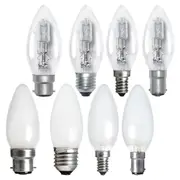 18w, 28w Halogen B22, E27, B15, E14 Candle Globe Warm White 3000k 30100~30115 Dimmable