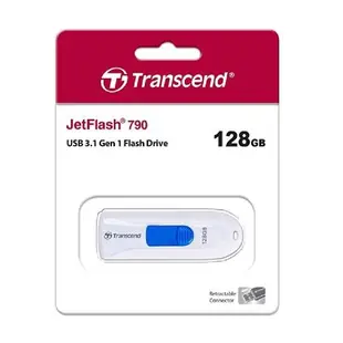 Transcend 創見 128GB JetFlash 790 USB3.1 隨身碟 (JF790K/128GB) (JF790W/128GB)