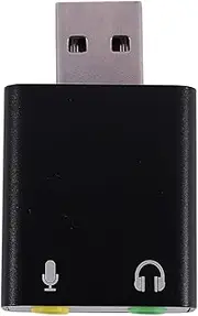 Tuperoymse 7.1-Channel Aluminum Alloy USB Sound Card Computer External Sound Card Usb7.1 Sound Card Analog Sound Card