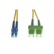 Lc To Sc Apc Os1 Os2 Singlemode Fibre Optic Duplex Cable Yellow
