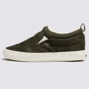 New Vans Slip-On Mid Cozy Knit Olive Green Sneakers Winter Mid-Top Shoes 2023