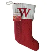 St. Nicholas Square "W" Monogram Stocking