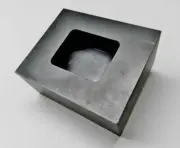 Graphite Ingot Mold 5oz Gold Melt Pour Loaf Bar Machined Graphite Jewelry Scrap