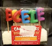 Hallmark Cake Candles which spell the word CELEBRATE for any Occasion NIB