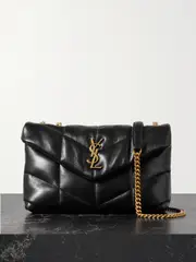 [SAINT LAURENT] SAINT LAURENT - Puffer Toy Quilted Leather Shoulder Bag - Black - One size One size Black