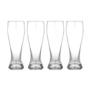 4pc Tempa Quinn 400ml Beer Glass Crystal Drinking Glassware Party Cup Set Clear