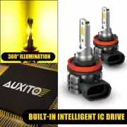 AUXITO LED Super Brigh H8 Fog Light Cornering Bulb 3000K Bright Golden 2x Yellow (for: Subaru)
