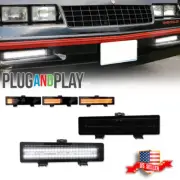 2x Smoked Sequential LED Front DRL Corner Signal Lights For 81-88 Monte Carlo SS (for: Chevrolet)