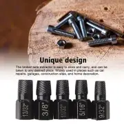 10pcs Bolt Extractor Set Stripped Damaged Bolt Nut Tools Removal X8F2