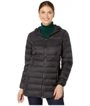 Eddie Bauer L109801 Womens Black CirrusLite 2.0 Down Hooded Parka Size M