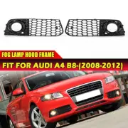 Front Fog Light Mesh Grille Honeycomb Grill Cover For Audi A4 B8 08-12 RS4 Style (for: Audi)