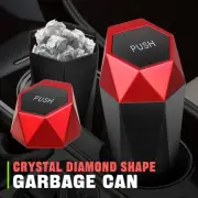 2x Car Automobile Trash Can Portable Dustbin Garbage Bin Holder Box w/ Red Lid