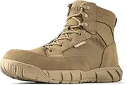[Aicall] Waterproof Hiking Work Boots for Men Tactical Boots 6 Inches Military Boots Motorcycle Non-Slip Men's Combat Boots walking shoes